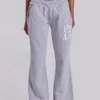 13 Grau melierte Bootcut-Monster Joggers