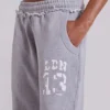 13 Grau melierte Bootcut-Monster Joggers