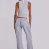13 Grau melierte Bootcut-Monster Joggers