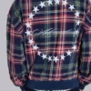 Adrenaline Hoodie mit Reißverschluss und Karomuster