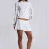 Aerea Burnout-Minirock mit Polka-Dots