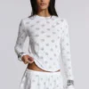 Aerea Burnout-Minirock mit Polka-Dots
