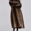 Agyness Brown Kunstpelzmantel