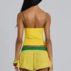 Amerela Airtex Mini-Shorts