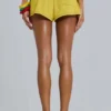 Amerela Airtex Mini-Shorts