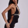 Anora Cut-Out-Minikleid in Schwarz