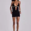 Anora Cut-Out-Minikleid in Schwarz