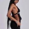 Anora Cut-Out-Minikleid in Schwarz