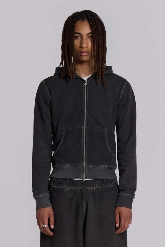 Anthrazitfarbener Monster Hoodie