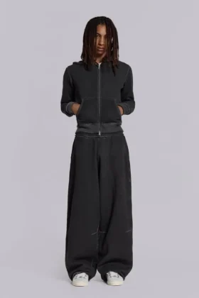 Anthrazitfarbener Monster Hoodie