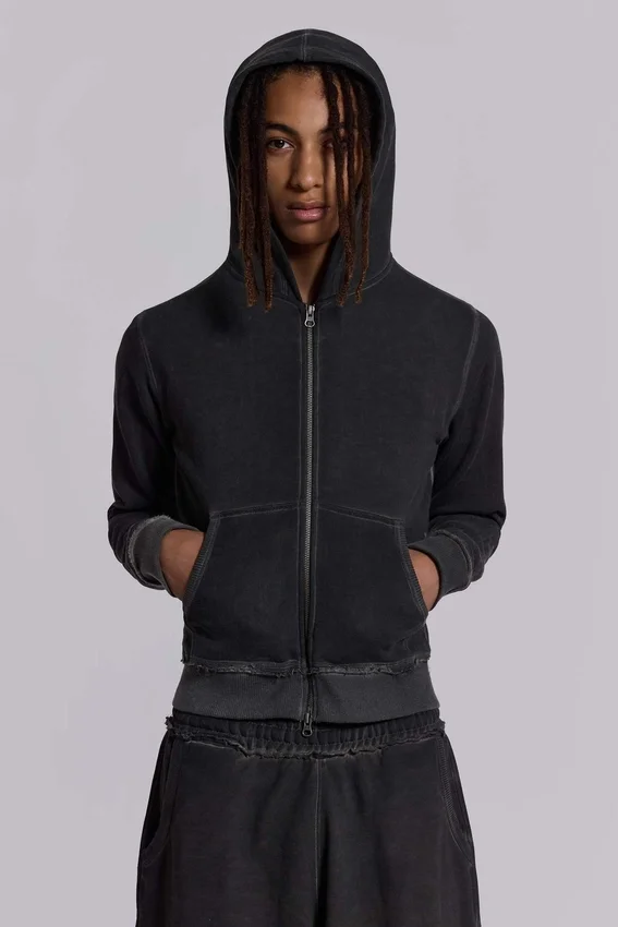 Anthrazitfarbener Monster Hoodie