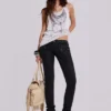 Ardor beschichtete Skinny-Jeans mit niedriger Leibhöhe