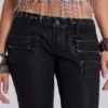 Ardor beschichtete Skinny-Jeans mit niedriger Leibhöhe