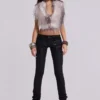 Ardor beschichtete Skinny-Jeans mit niedriger Leibhöhe