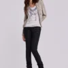 Ardor beschichtete Skinny-Jeans mit niedriger Leibhöhe