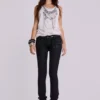 Ardor beschichtete Skinny-Jeans mit niedriger Leibhöhe