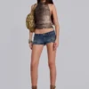 Ardor Mini-Jeansshorts in Blue Wash