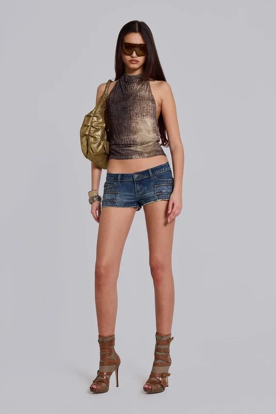 Ardor Mini-Jeansshorts in Blue Wash