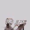 Azaela Sandalen mit Metallic-Knöpfen und Absatz