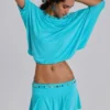 Azurae Mini-Skort mit Nieten