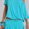 Azurae Mini-Skort mit Nieten