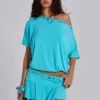 Azurae Mini-Skort mit Nieten
