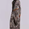 Baggy-Monster Joggers im Woodland-Camo-Look