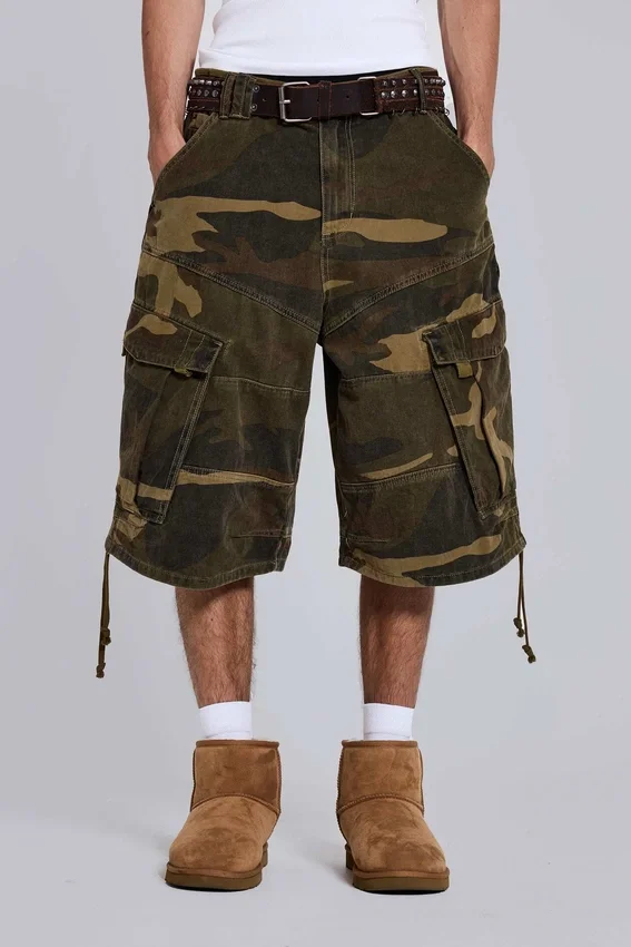 Baggy-Shorts im Cadet-Camo-Look