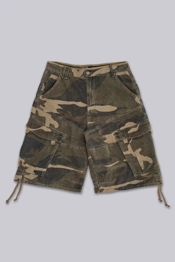 Baggy-Shorts im Cadet-Camo-Look