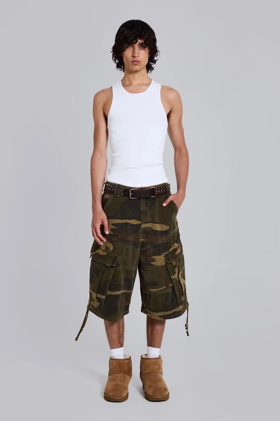 Baggy-Shorts im Cadet-Camo-Look