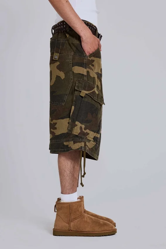 Baggy-Shorts im Cadet-Camo-Look