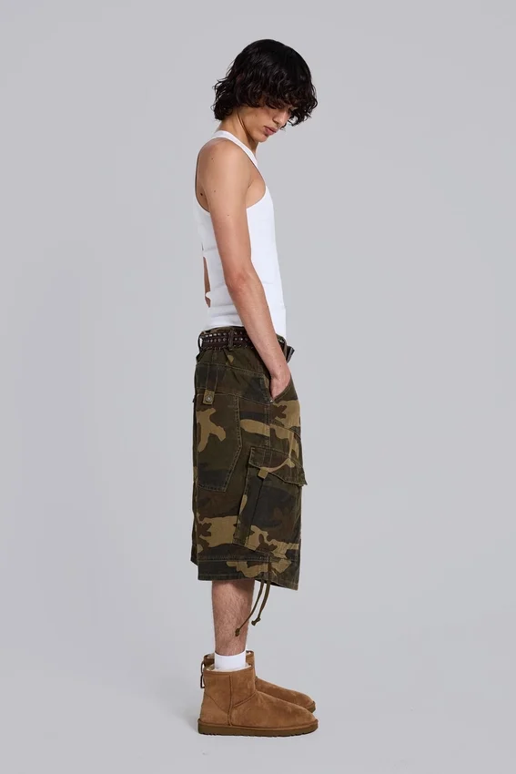Baggy-Shorts im Cadet-Camo-Look
