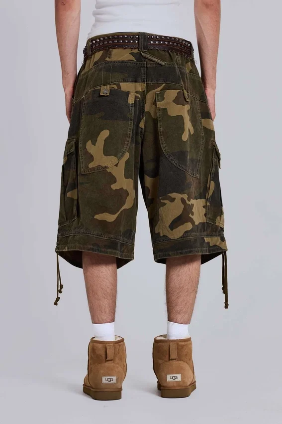 Baggy-Shorts im Cadet-Camo-Look