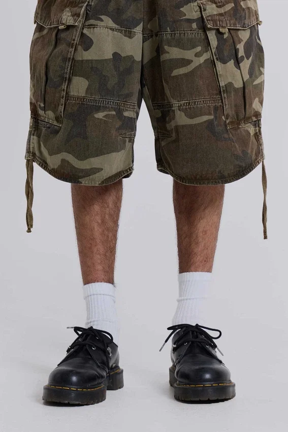 Baggy-Shorts im Cadet-Camo-Look