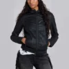 Bedrock gewachste Jeansjacke mit Kapuze