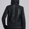 Bedrock gewachste Jeansjacke mit Kapuze