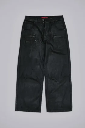 Beschichtete Colossus Jeans mit Reißverschluss