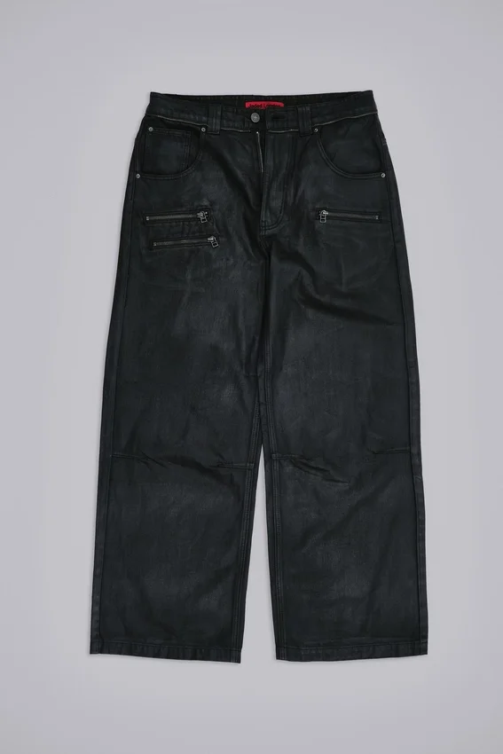 Beschichtete Colossus Jeans mit Reißverschluss