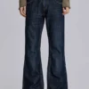 Blaue „Jude“ Bootcut-Jeans