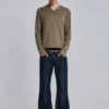 Blaue „Jude“ Bootcut-Jeans