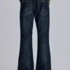 Blaue „Jude“ Bootcut-Jeans