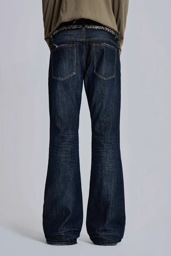 Blaue „Jude“ Bootcut-Jeans