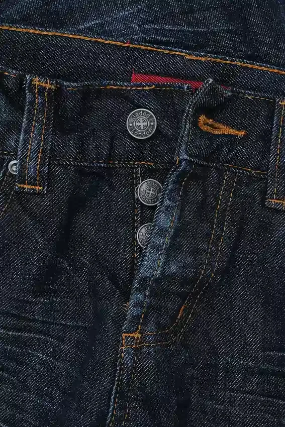 Blaue „Jude“ Bootcut-Jeans