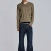 Blaue „Jude“ Bootcut-Jeans