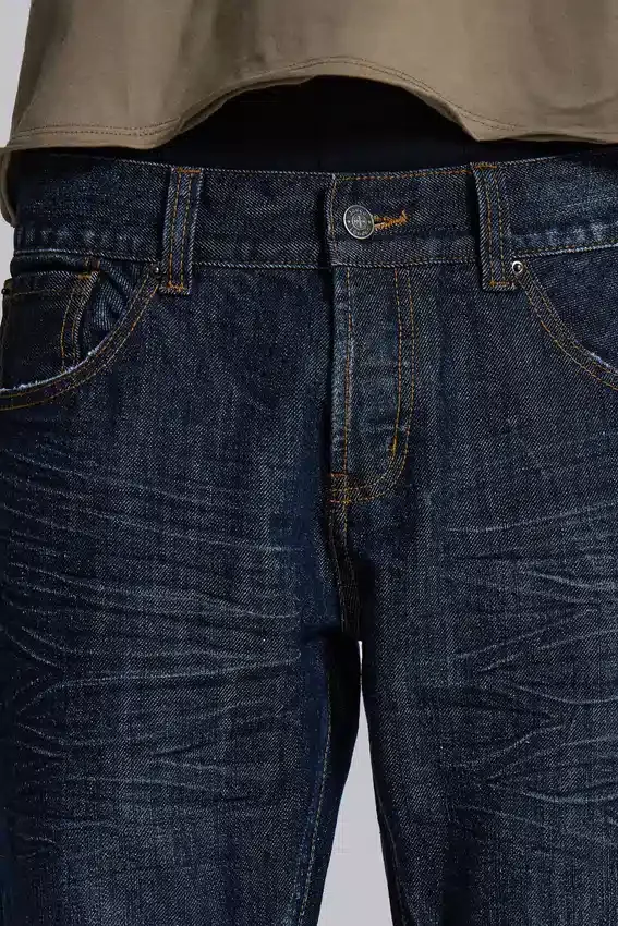 Blaue „Jude“ Bootcut-Jeans