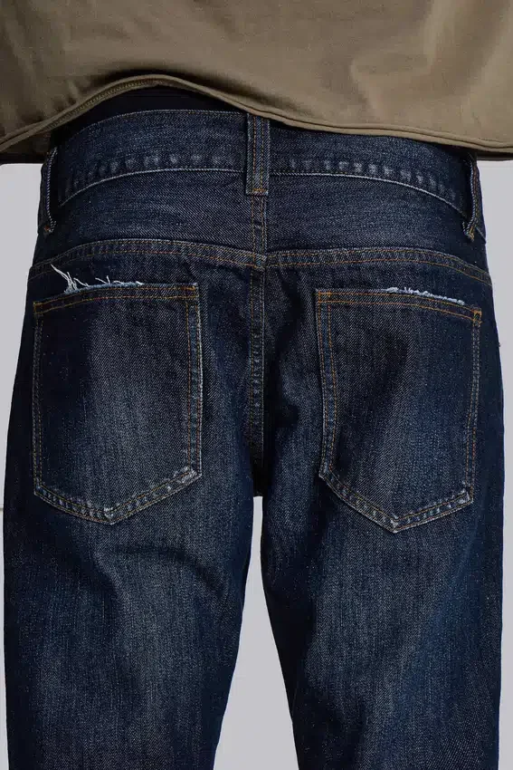 Blaue „Jude“ Bootcut-Jeans