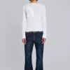 Blaue „Jude“ Bootcut-Jeans