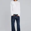 Blaue „Jude“ Bootcut-Jeans