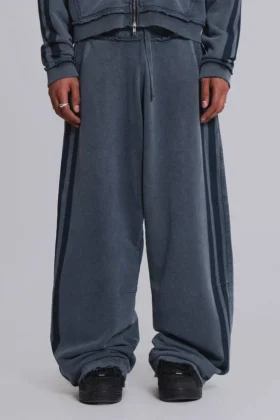 Blaue, sportliche, weite „Monster Joggers“