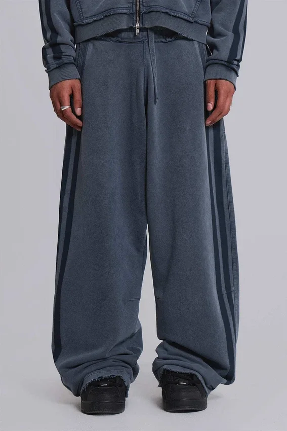 Blaue, sportliche, weite „Monster Joggers“